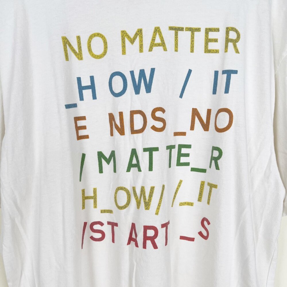 People Of Leisure Radiohead No Matter Band Tee Oversized Graphic T-Shirt Rock - Picture 9 of 11